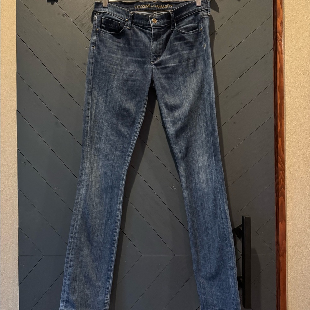 Citizens Of Humanity Women's Classic Blue Straight Leg Jeans